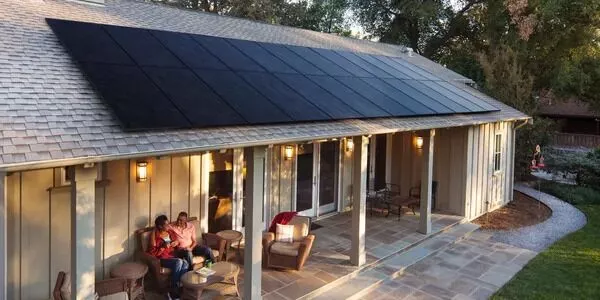 The founder of 513 Solar and his wife at their solar-powered home